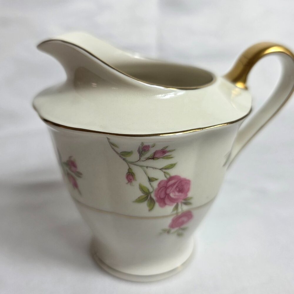 Theodore Haviland Delaware (New York) Creamer Ivory with Pink Roses